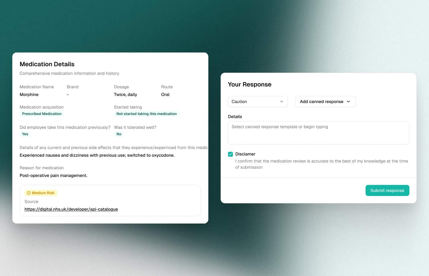 Medication database, search and classification