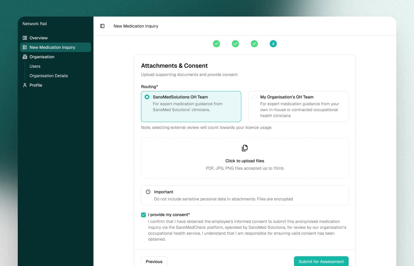 Audit log and decision trail