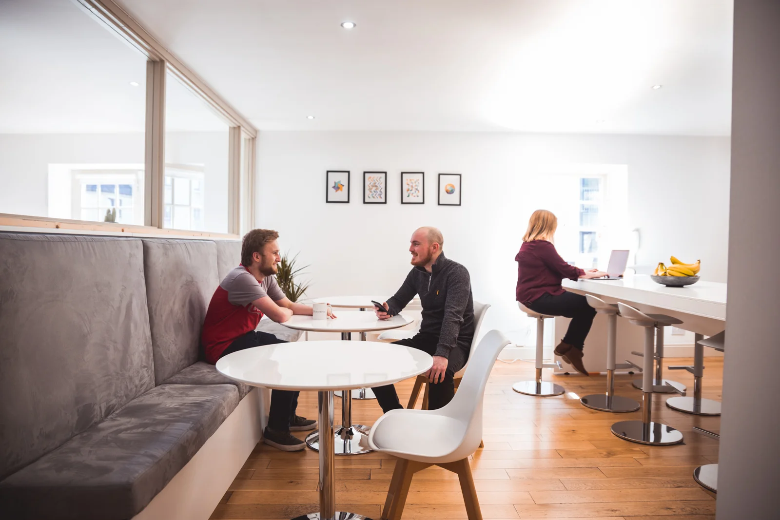 GearedApp team collaborating in the office