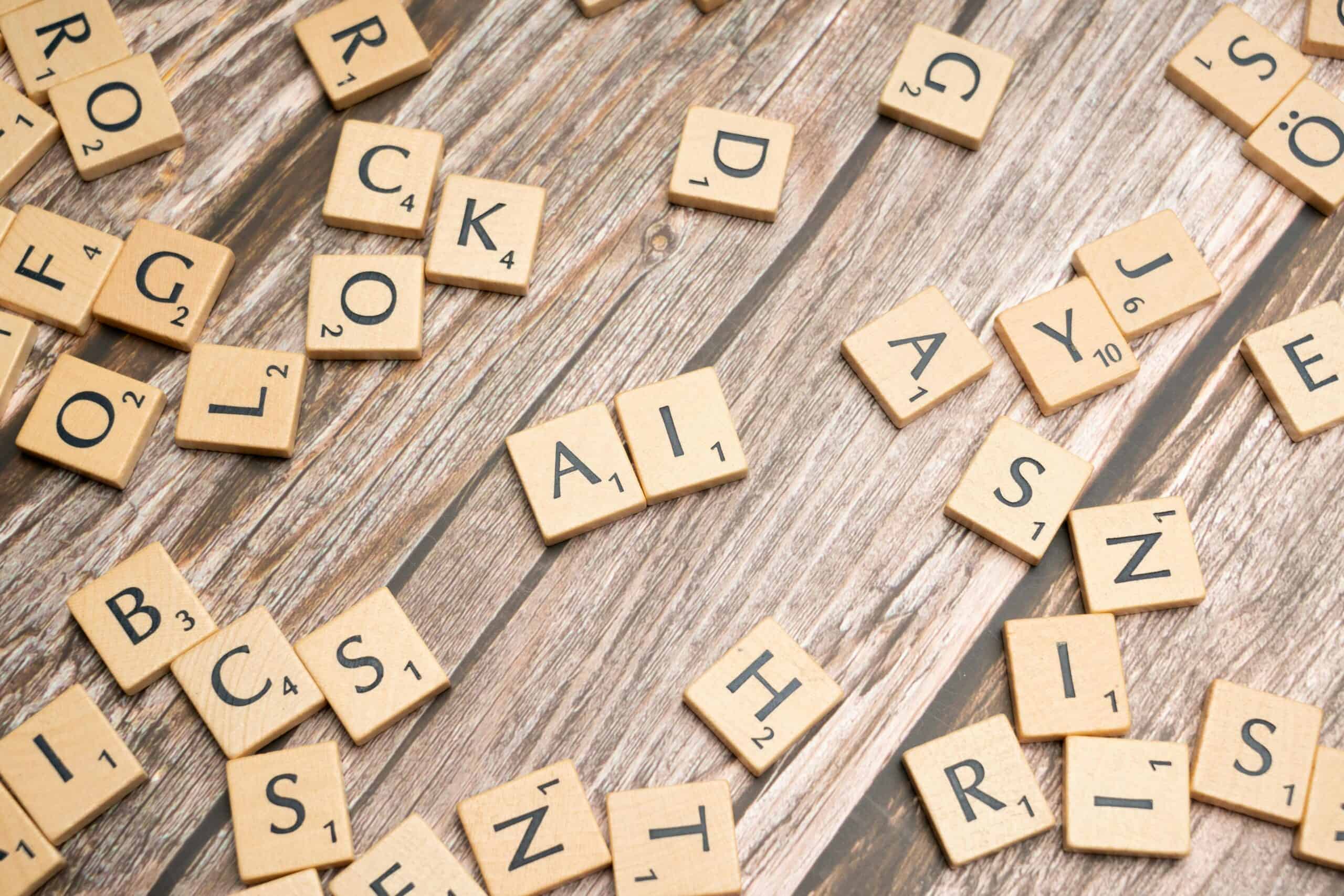 AI scrabble tiles